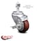 Service Caster 3 Inch Maroon Polyurethane Wheel Swivel 12mm Threaded Stem Caster with Brake SCC-TS20S314-PPUB-MRN-TLB-M1215 - alternate 3